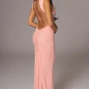 Pink JLUXBASIX FRONT AND CENTER MAXI DRESS