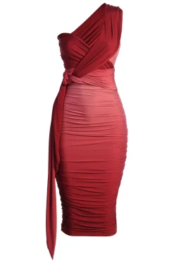 Pink Ombré Edge Of Romance Midi Dress