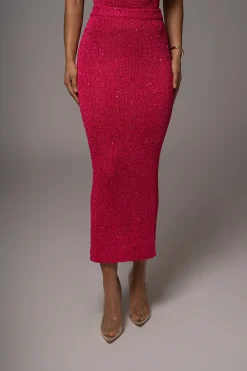 Pink Palace Sequin Skirt Set