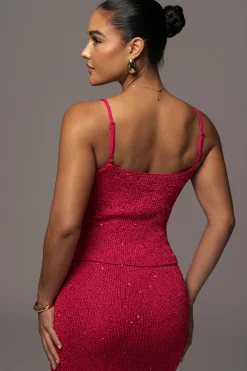 Pink Palace Sequin Skirt Set