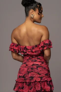 Pink Power Mesh Passion Tier Dress