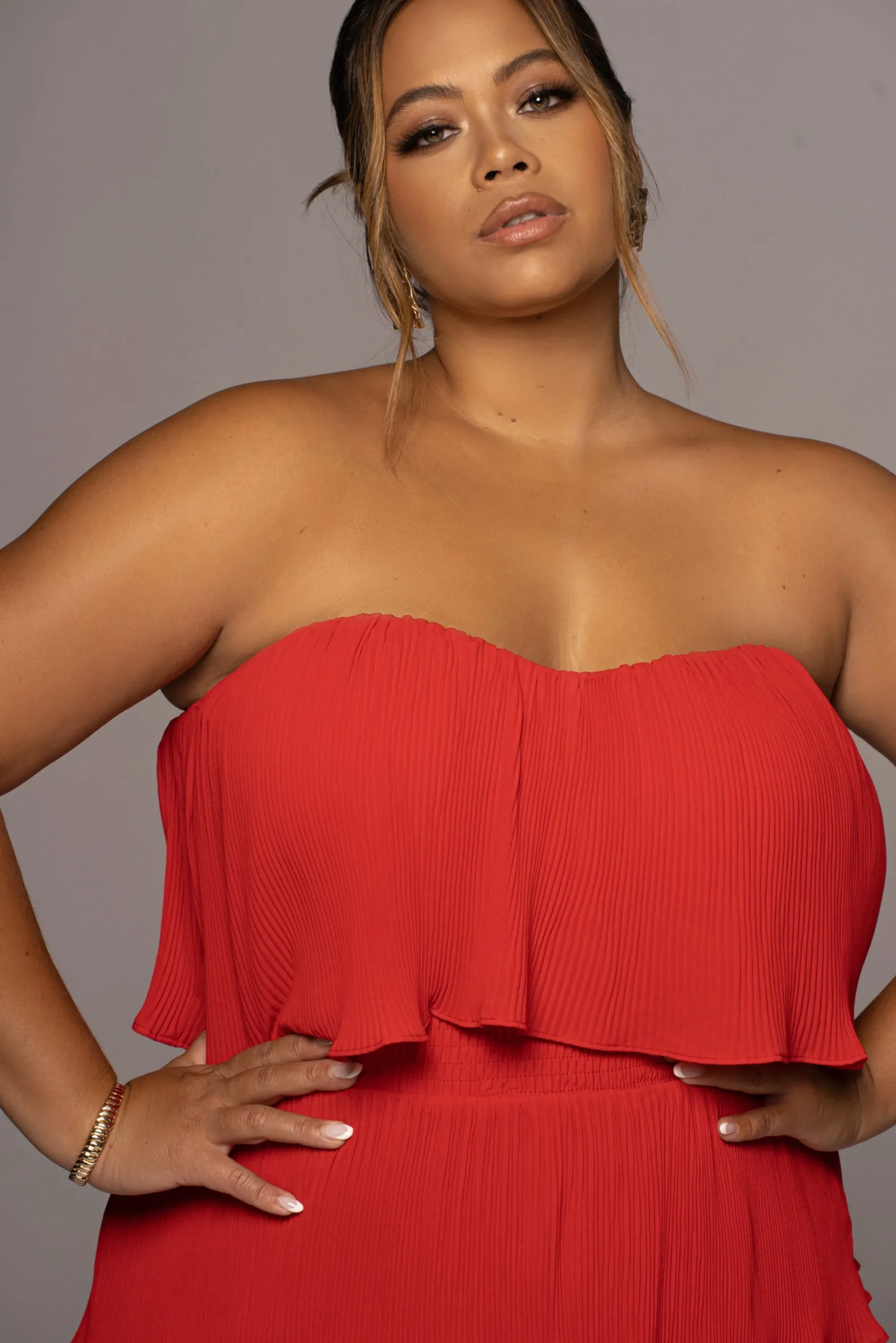 Red Casa Blanca Ruffle Dress