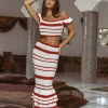 Red Corazon Ruffle Skirt Set