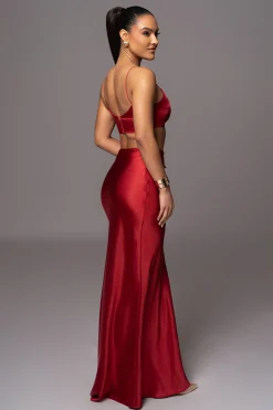 Red Isella 2-Piece Skirt Set