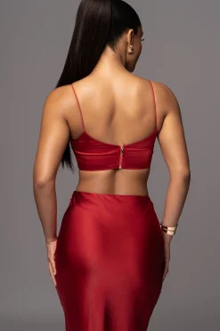 Red Isella 2-Piece Skirt Set