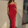 Red Maude Maxi Dress