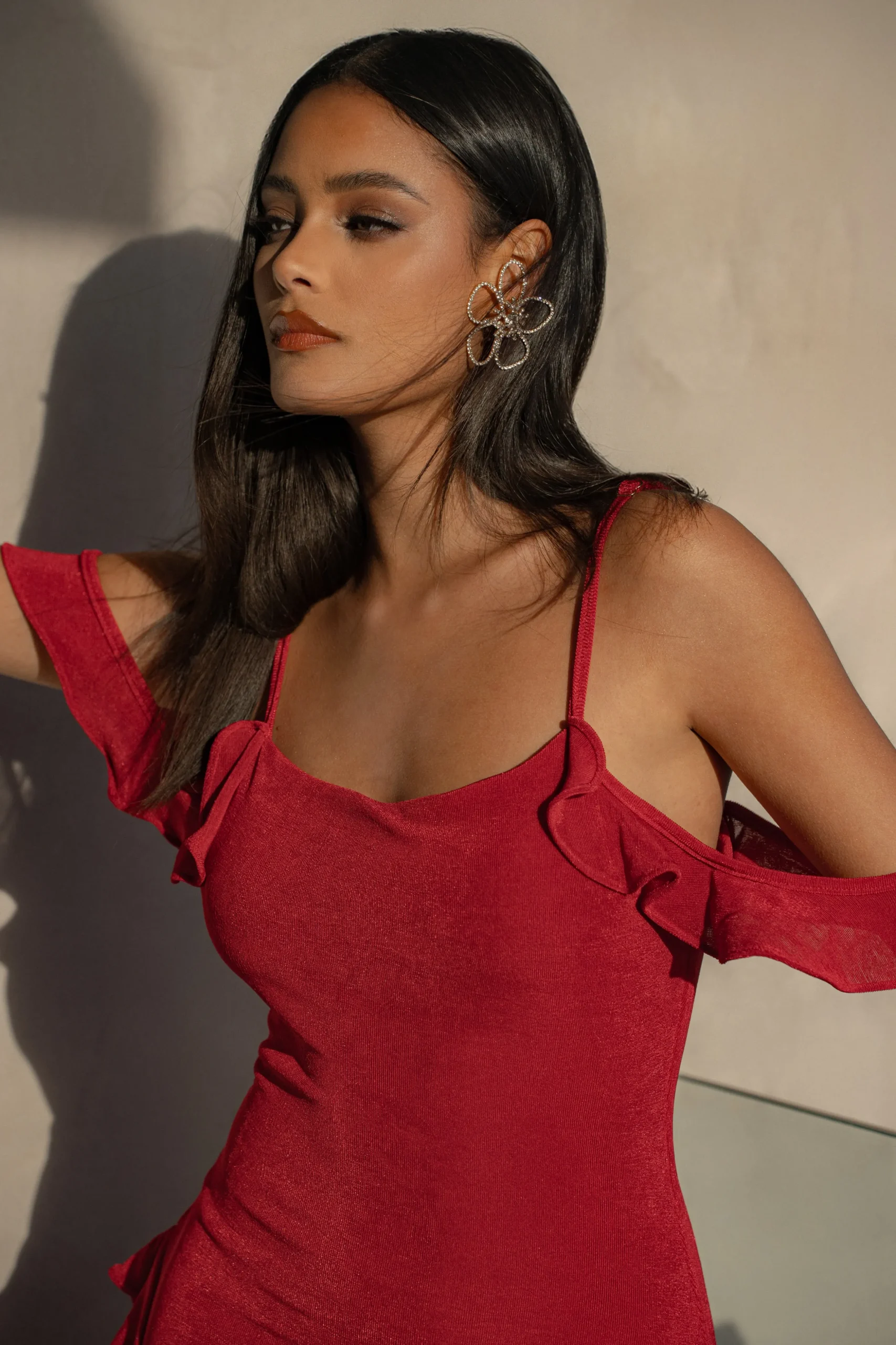 Red Maude Maxi Dress