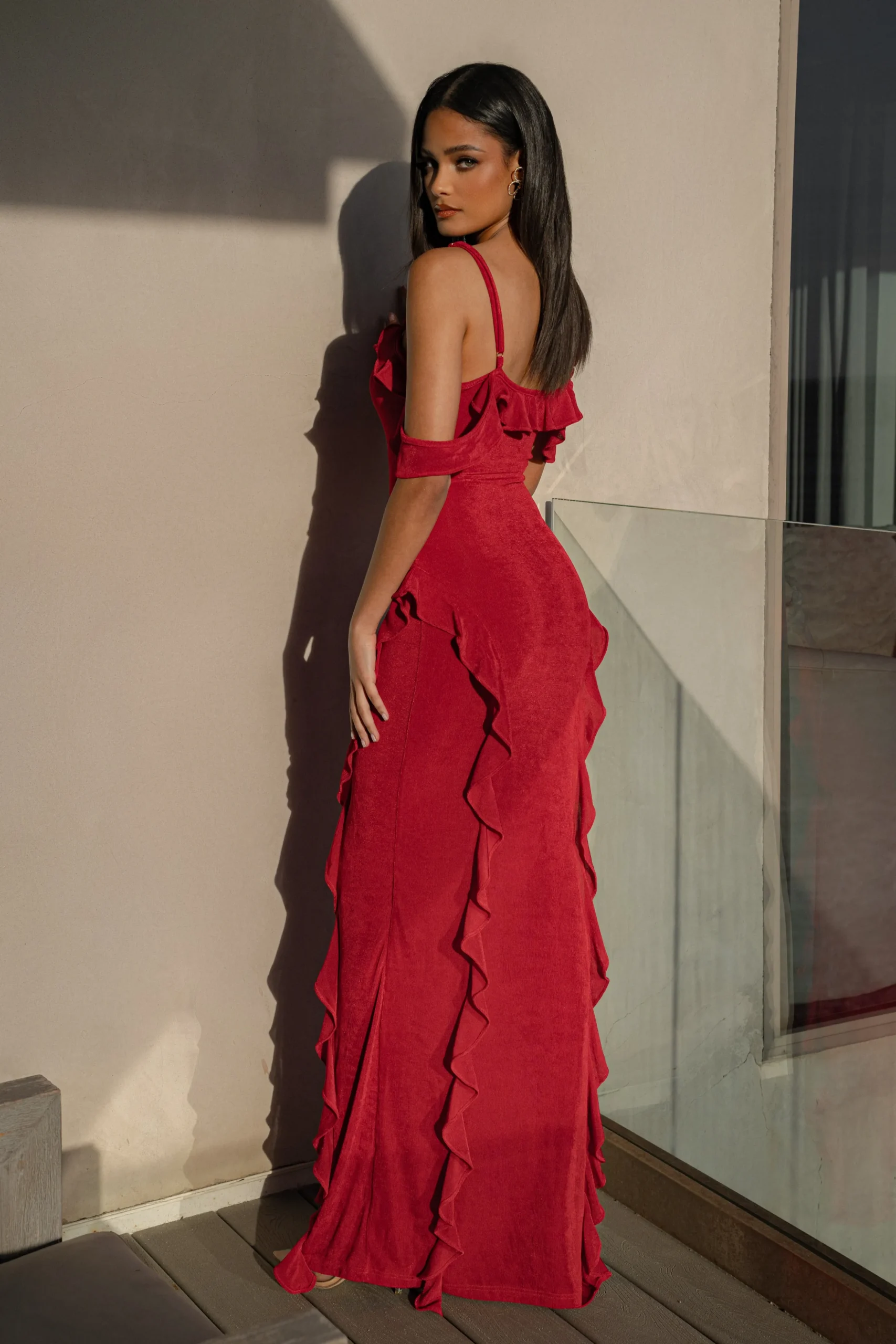 Red Maude Maxi Dress