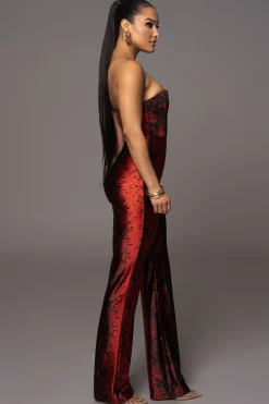 Red Stay the Night Corset