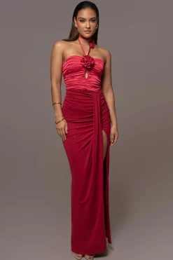 Red Tara Drape Skirt