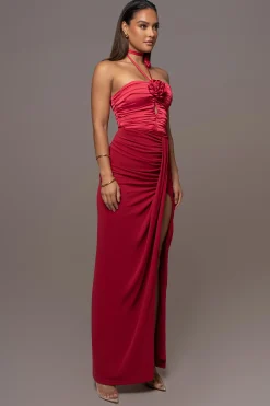 Red Tara Drape Skirt