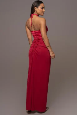 Red Tara Drape Skirt