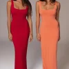 Red/Orange Keidi Reversible Maxi Dress