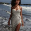 Sage Celestial Drape Maxi Dress