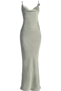 Sage Down The Aisle Satin Gown