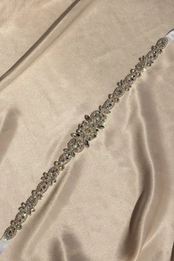 Silver Eternal Love Bridal Sash