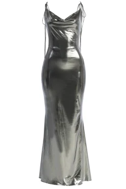 Silver Heart of Gold Maxi Dress