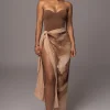 Tan Abstract Marine Print Sarong