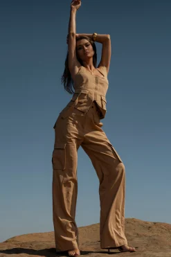 Tan Aeris Pant Set