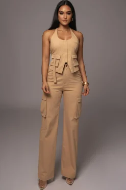 Tan Aeris Pant Set