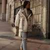 Tan Never Settle Reversible Teddy Jacket