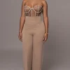 Tan Novena Woven Pants