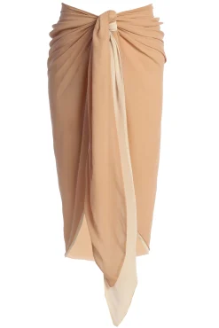 Tan Uncharted Waters Sarong