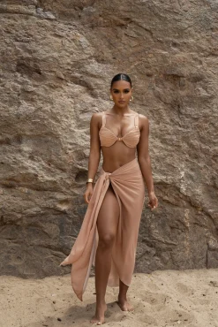 Tan Uncharted Waters Sarong