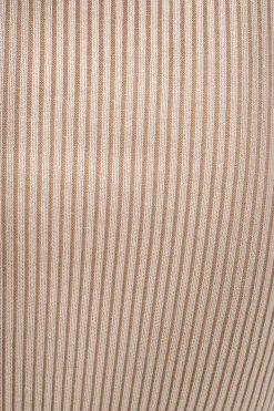 Taupe/White Jodie Ribbed Top