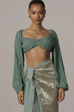 Teal Carey Long Sleeve Top