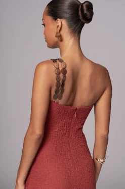 Terra Cotta Summer In Capri Dress