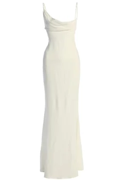 White Adventure Awaits Linen Maxi Dress