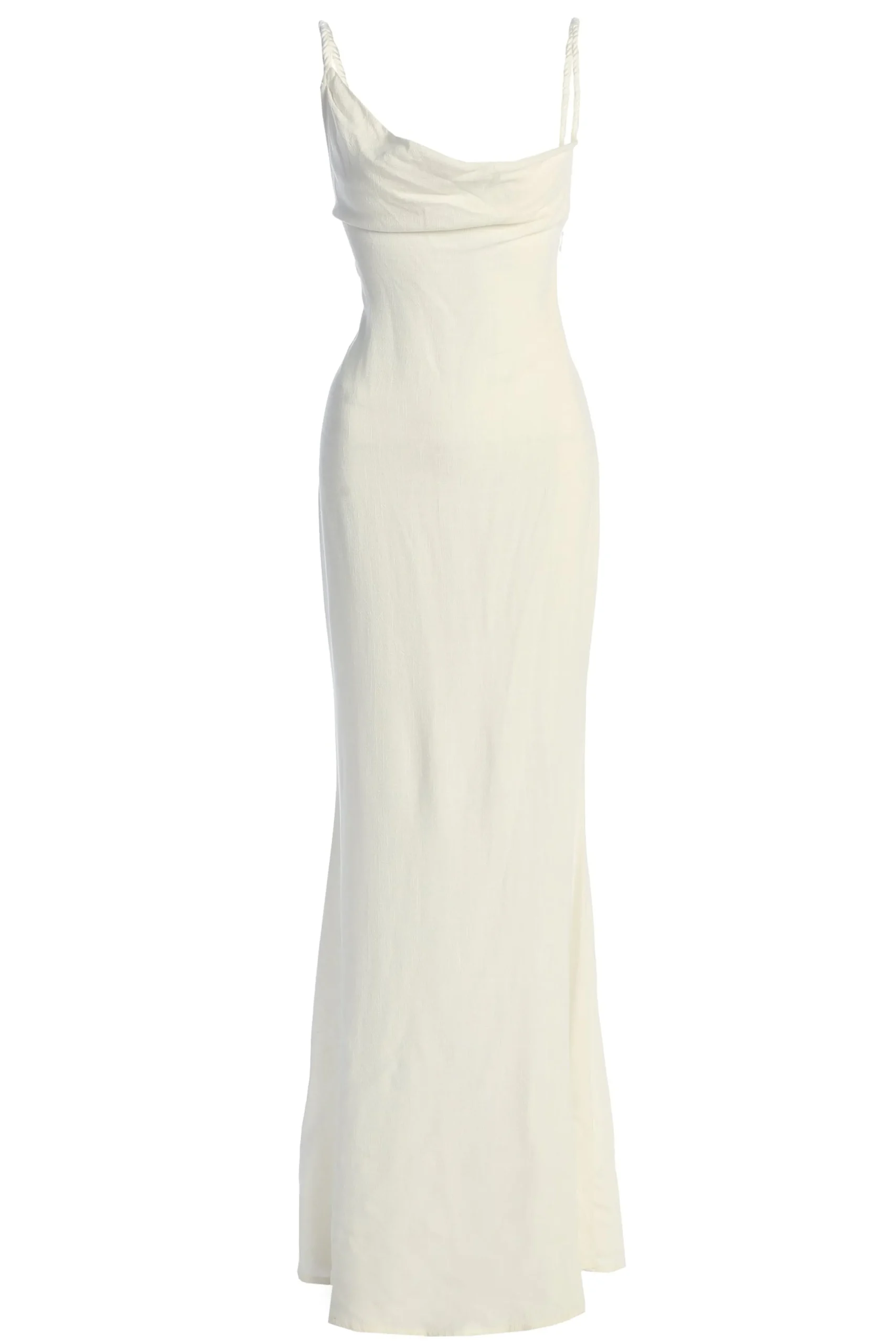 White Adventure Awaits Linen Maxi Dress