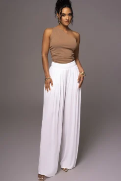 White After Sunset Pleated Pants