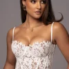White Grecia Lace Bustier Top