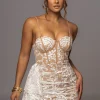 White Marilyn Lace Mini Dress