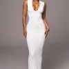 White Never Better Midi Dress
