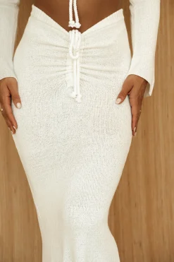 White Resort Two-Piece Skirt Set