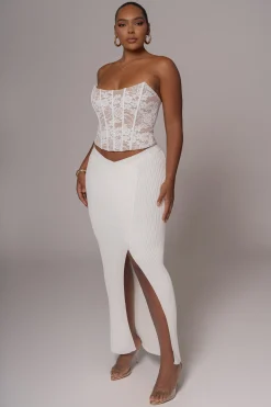 White Rosemere Lace Top