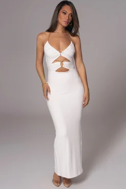 White Secret Bloom Maxi Dress