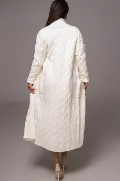 White Stepping Out Sweater Cardigan