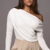 White Ultra High Neck Bodysuit