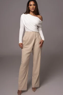 White Ultra High Neck Bodysuit