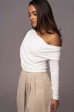 White Ultra High Neck Bodysuit