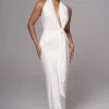 White Under The Moonlight Drape Dress