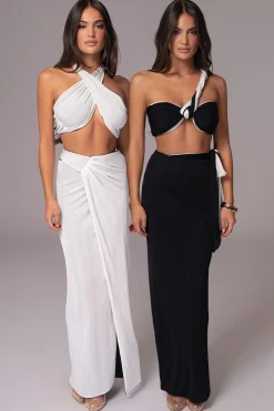 White/Black Venus Reversible Skirt Set