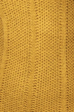 Yellow Cabana Views Crochet Dress