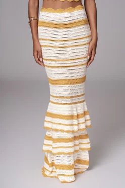 Yellow Corazon Ruffle Skirt Set
