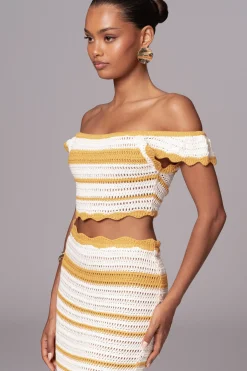 Yellow Corazon Ruffle Skirt Set