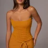 Yellow Fenix Reversible Linen Corset